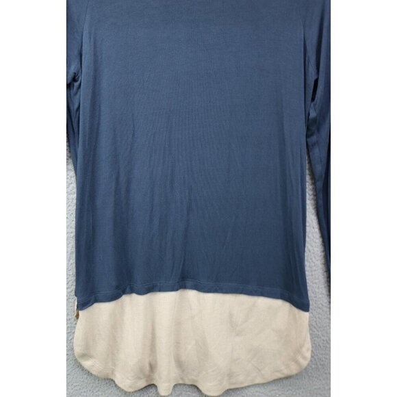 LOGO by Lori Goldstein Long Sleeve Tunic Top-Size Small-Pockets-Lagenlook-BOHO - Picture 11 of 12